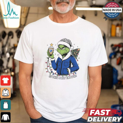Georgia State Panthers x Santa Grinch Is This Jolly Enough Merry Christmas Shirt