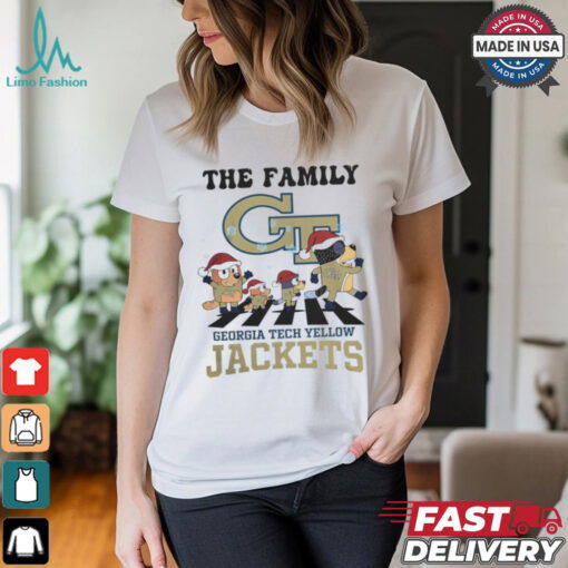 Georgia Tech Yellow Jackets X Family Bluey Merry Christmas 2024 Shirt