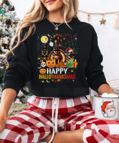 German Shepherd Dog Happy Halloween Thanksgiving Christmas German Shepherd T Shirt