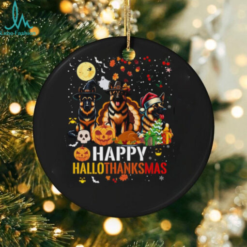 German Shepherd Dog Happy Halloween Thanksgiving Christmas German Shepherd T Shirt