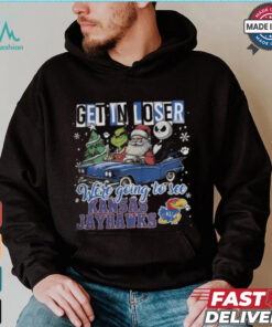 Get In Loser We_re Going To See Kansas Jayhawks Grinch Shirt