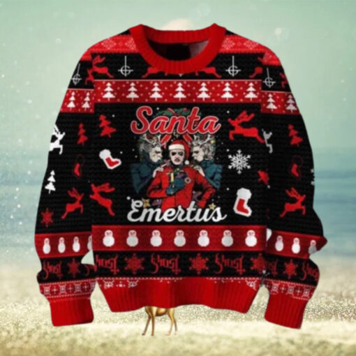 Ghost Merry Christmas Santa Emertus Chirstmas Gifts 2024 Xmas For Family And Friends Ugly Sweater