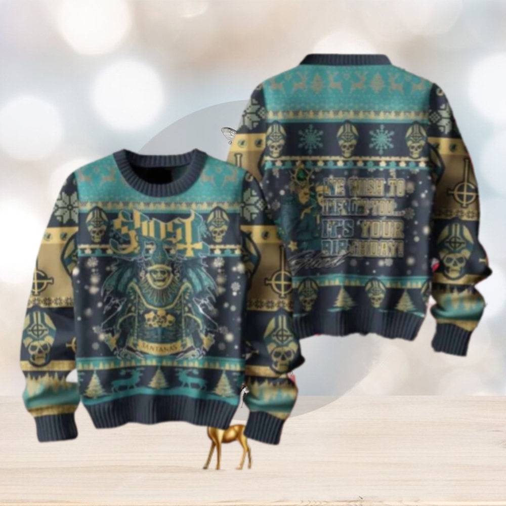 Ghost We Wish To Inform You Its Your Birthday Chirstmas Gifts 2024 Xmas For Family And Friends Ugly Sweater Ghost We Wish To Inform You Its Your Birthday Chirstmas Gifts 2024 Xmas For Family And Friends Ugly Sweater