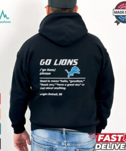 Go Lions Phrase – Origin Detroit 2024 T Shirt