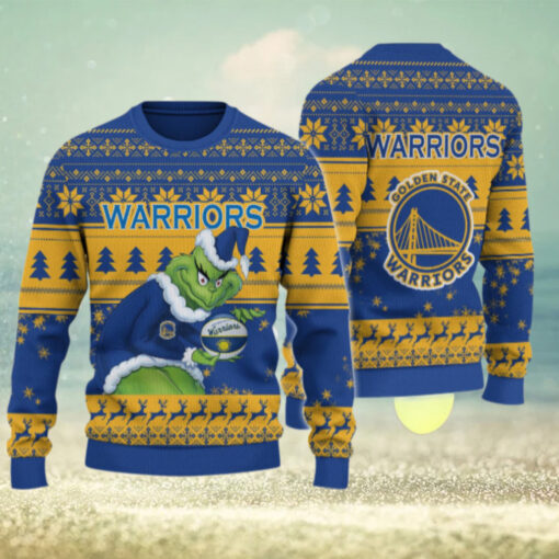 Golden State Warriors Grinch Christmas Ugly Sweater