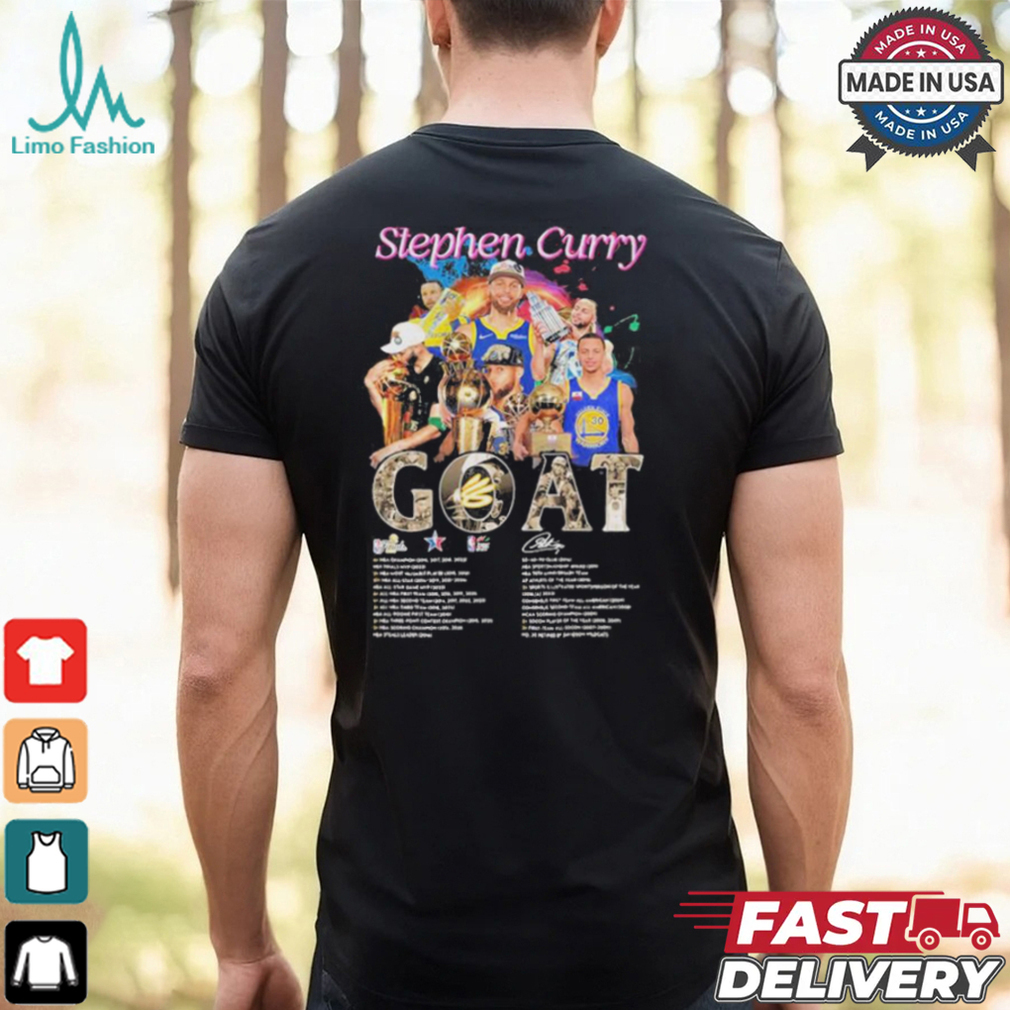 Golden State Warriors Stephen Curry 2024 Basketball Goat Graphics Signature Shirt Golden State Warriors Stephen Curry 2024 Basketball Goat Graphics Signature Shirt