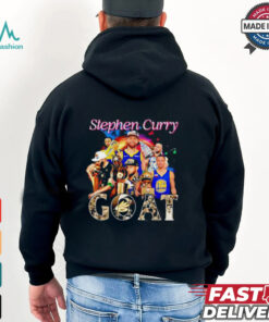 Golden State Warriors Stephen Curry 2024 Basketball Goat Graphics Signatures shirt