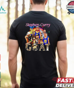 Golden State Warriors Stephen Curry 2024 Basketball Goat Graphics Signatures shirt