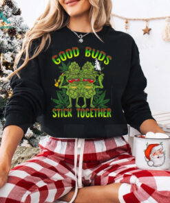 Good Buds Stick Together Funny Weed Lover Weed T Shirt