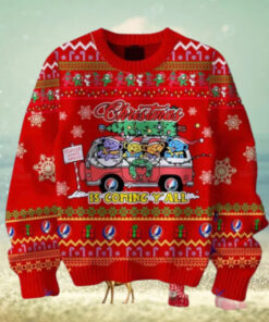 Grateful Dead Christmas Is Coming Yall Chirstmas Gifts 2024 Xmas For Family And Friends Ugly Sweater