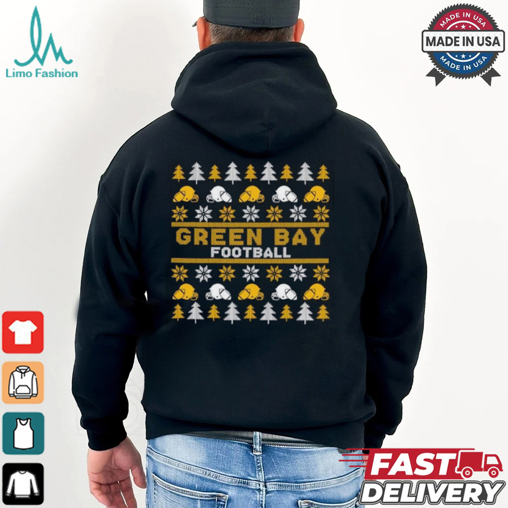 Green Bay Packers Football Pattern Christmas Shirt Green Bay Packers Football Pattern Christmas Shirt