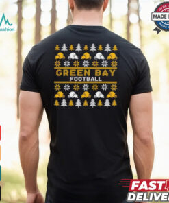 Green Bay Packers Football Pattern Christmas Shirt