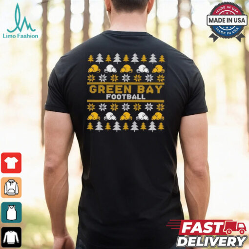 Green Bay Packers Football Pattern Christmas Shirt