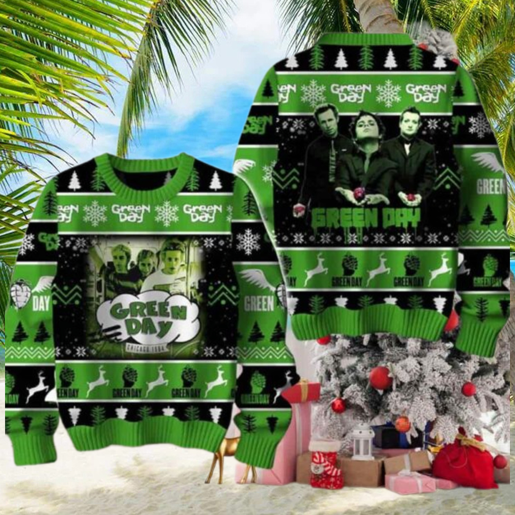 Green Day Chicago 1994 Enjoying Chirstmas Gifts 2024 Xmas For Family And Friends Ugly Sweater Green Day Chicago 1994 Enjoying Chirstmas Gifts 2024 Xmas For Family And Friends Ugly Sweater