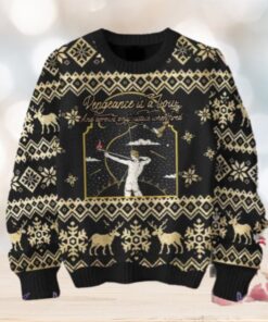 Greta Van Fleet Vengeance Is A Bow Chirstmas Gifts 2024 Xmas For Family And Friends Ugly Sweater
