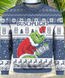 Grinch Busch Light Ugly Christmas Sweater