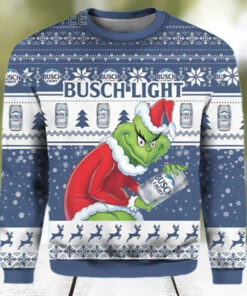Grinch Busch Light Ugly Christmas Sweater
