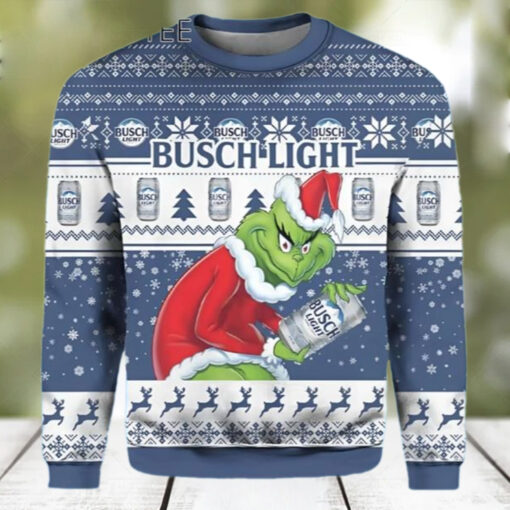 Grinch Busch Light Ugly Christmas Sweater