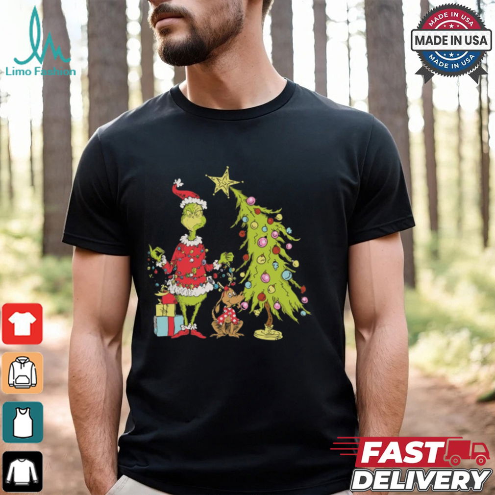 Grinch Christmas Tree Sweatshirt Grinch Christmas Tree Sweatshirt