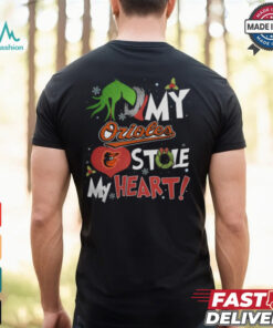 Grinch Hand My Baltimore Orioles Stole My Heart Christmas 2024 Shirt