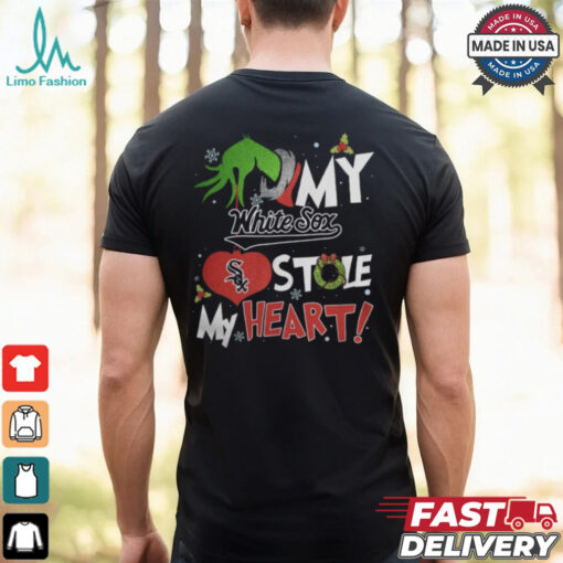 Grinch Hand My Chicago White Sox Stole My Heart Christmas 2024 Shirt