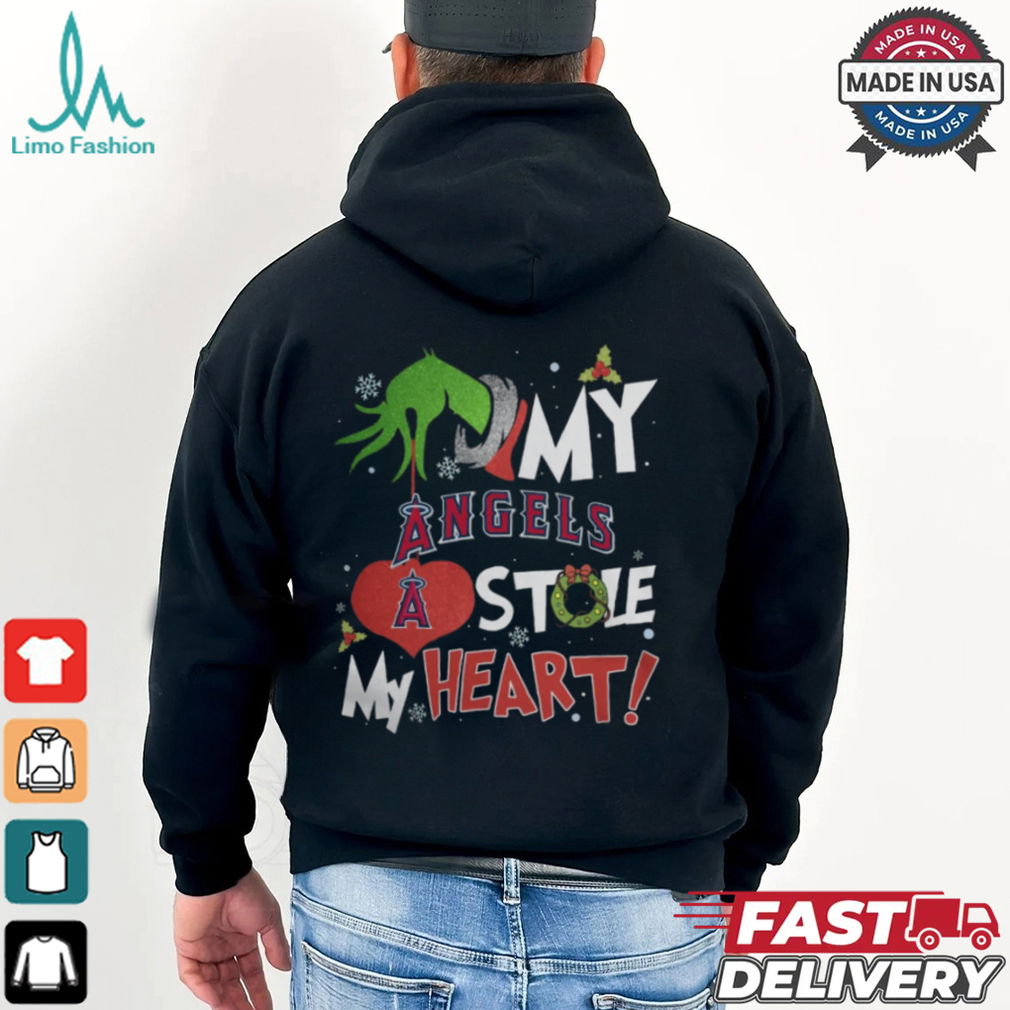 Grinch Hand My Los Angeles Angels Stole My Heart Christmas 2024 Shirt Grinch Hand My Los Angeles Angels Stole My Heart Christmas 2024 Shirt