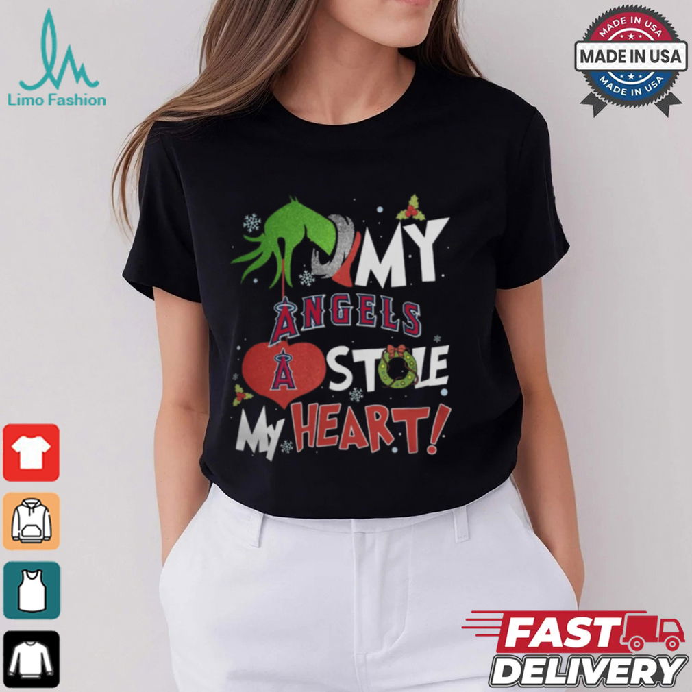 Grinch Hand My Los Angeles Angels Stole My Heart Christmas 2024 Shirt Grinch Hand My Los Angeles Angels Stole My Heart Christmas 2024 Shirt