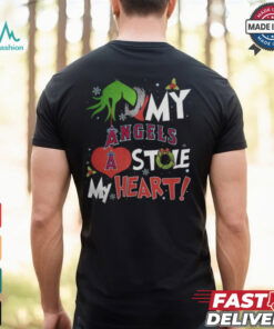 Grinch Hand My Los Angeles Angels Stole My Heart Christmas 2024 Shirt