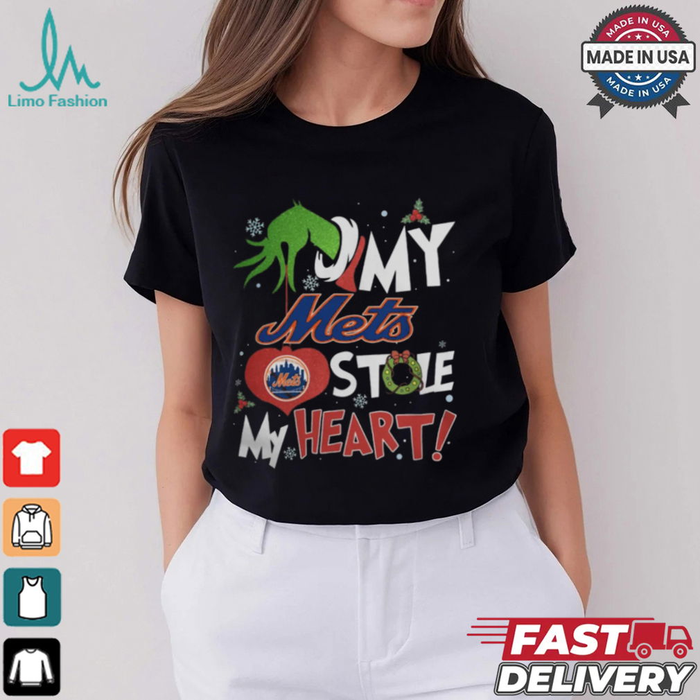 Grinch Hand My New York Mets Stole My Heart Christmas 2024 Shirt Grinch Hand My New York Mets Stole My Heart Christmas 2024 Shirt