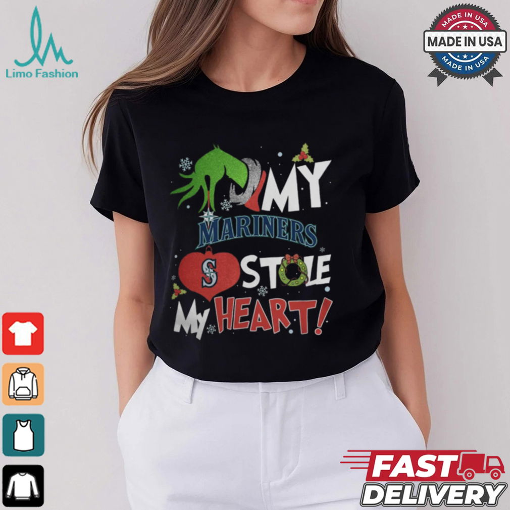 Grinch Hand My Seattle Mariners Stole My Heart Christmas 2024 Shirt Grinch Hand My Seattle Mariners Stole My Heart Christmas 2024 Shirt