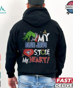 Grinch Hand My Toronto Blue Jays Stole My Heart Christmas 2024 Shirt