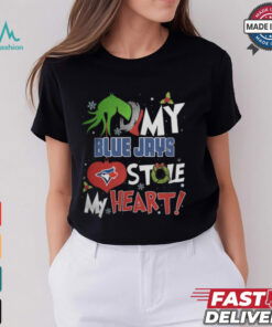 Grinch Hand My Toronto Blue Jays Stole My Heart Christmas 2024 Shirt