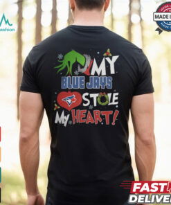 Grinch Hand My Toronto Blue Jays Stole My Heart Christmas 2024 Shirt