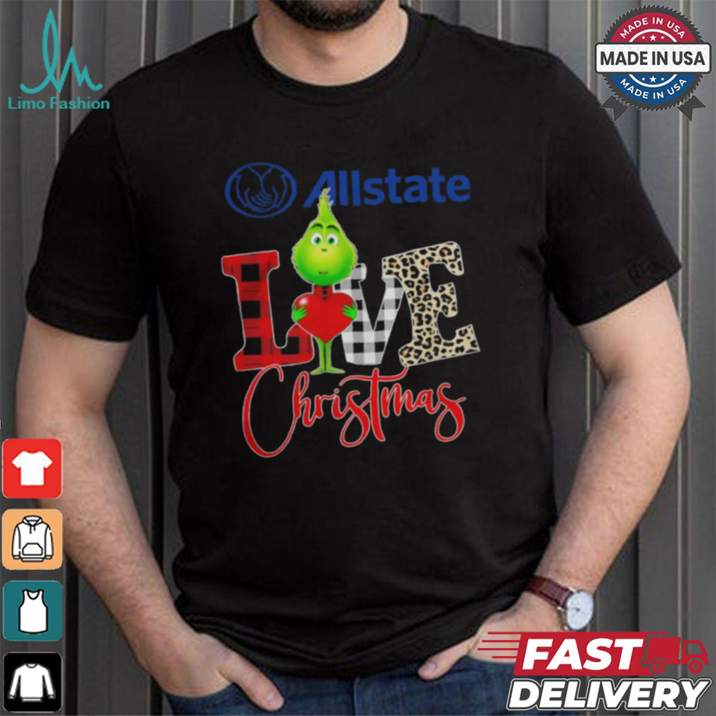 Grinch Love Allstate Christmas Shirt Grinch Love Allstate Christmas Shirt