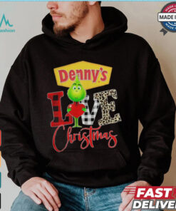 Grinch Love Denny’s Christmas Shirt