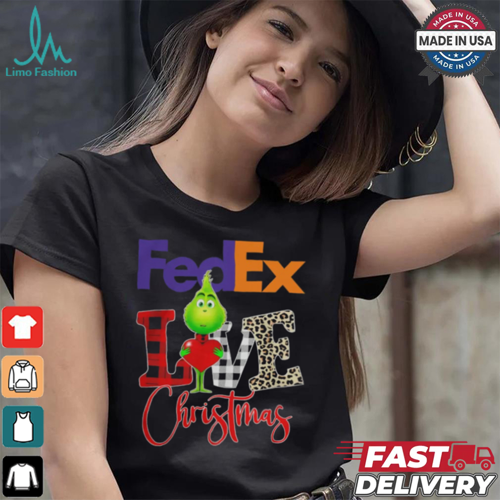 Grinch Love FedEx Christmas Shirt Grinch Love FedEx Christmas Shirt