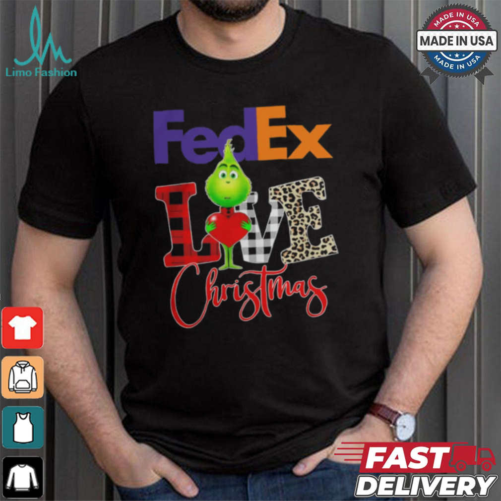 Grinch Love FedEx Christmas Shirt Grinch Love FedEx Christmas Shirt