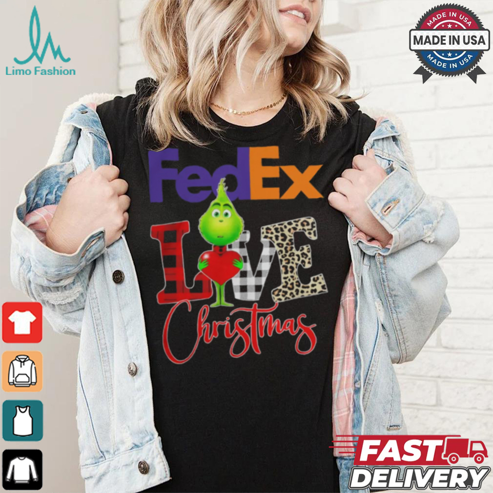 Grinch Love FedEx Christmas Shirt Grinch Love FedEx Christmas Shirt