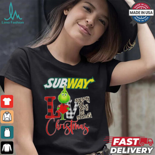 Grinch Love Subway Christmas Shirt