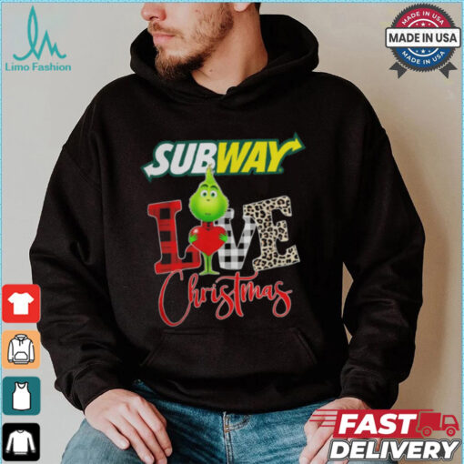 Grinch Love Subway Christmas Shirt
