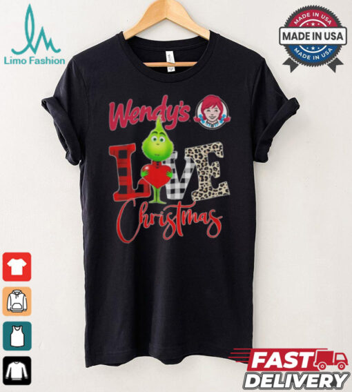 Grinch Love Wendy_s Christmas Shirt