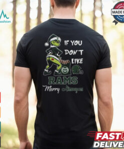 Grinch Santa If You Don’T Like Colorado State Rams Merry Kissmyass 2024 Shirt