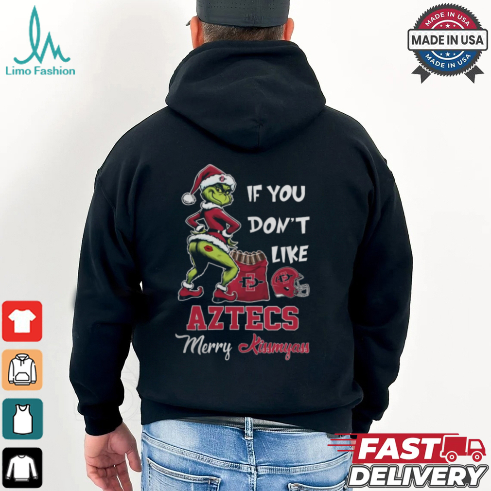 Grinch Santa If You Don’T Like San Diego State Aztecs Merry Kissmyass 2024 Shirt Grinch Santa If You Don’T Like San Diego State Aztecs Merry Kissmyass 2024 Shirt