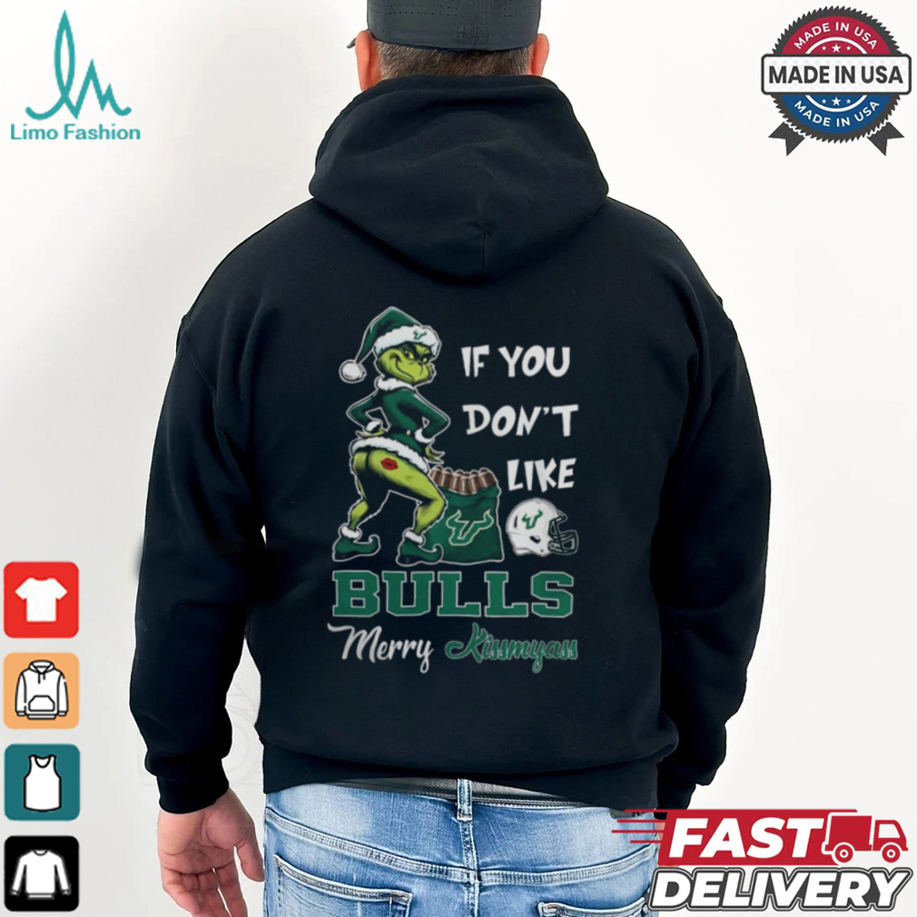 Grinch Santa If You Don’T Like South Florida Bulls Merry Kissmyass 2024 Shirt Grinch Santa If You Don’T Like South Florida Bulls Merry Kissmyass 2024 Shirt