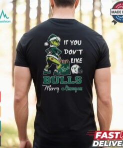 Grinch Santa If You Don’T Like South Florida Bulls Merry Kissmyass 2024 Shirt