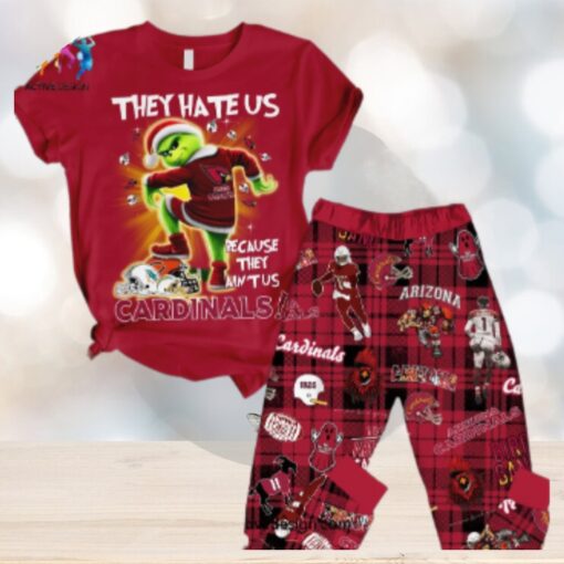 Grinchy Arizona Cardinals Holiday Spirit Merry Christmas Pajama Set