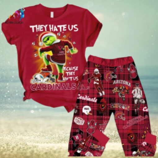 Grinchy Arizona Cardinals Holiday Spirit Merry Christmas Pajama Set