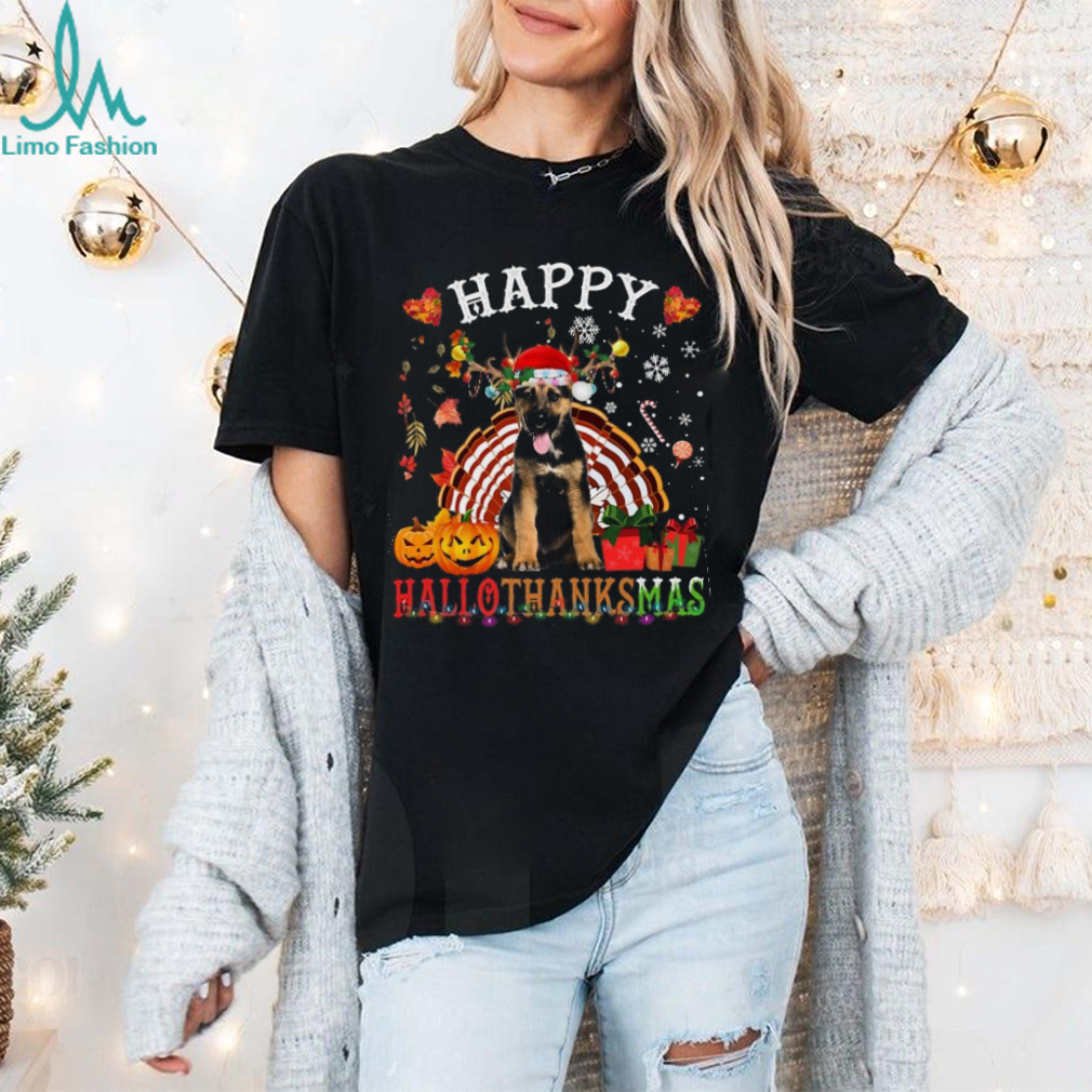 Halloween Thanksgiving Christmas German Shepherd Xmas German Shepherd T Shirt Halloween Thanksgiving Christmas German Shepherd Xmas German Shepherd T Shirt
