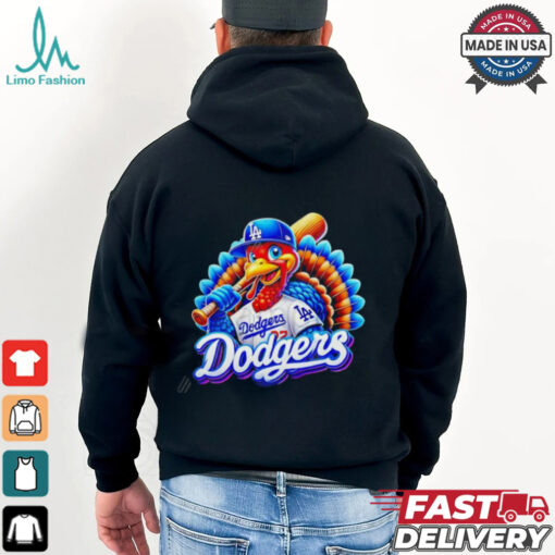 Happy Thanksgiving LA Dodgers baseball Turkey shirt