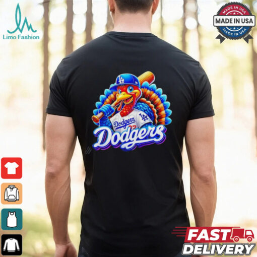 Happy Thanksgiving LA Dodgers baseball Turkey shirt